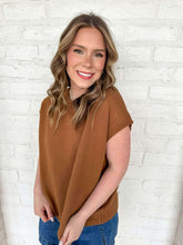 Load image into Gallery viewer, First To Know Deep Camel Sweater Vest