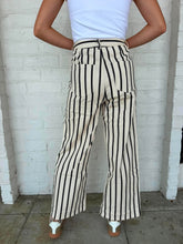 Load image into Gallery viewer, On The Stripe Side Black Pants