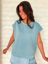 Load image into Gallery viewer, In A Daydream Blue Gray Scuba Top