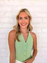 Load image into Gallery viewer, A Chic Halter Sage Top
