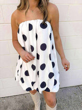 Load image into Gallery viewer, Spotted You White Bubble Dress