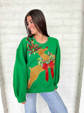Load image into Gallery viewer, rudolph, christmas sweater, queen of sparkles