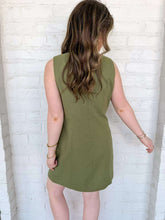 Load image into Gallery viewer, New York Status Olive Dress