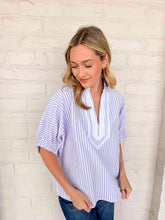 Load image into Gallery viewer, Fair Enough Purple Stripe Top