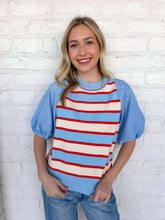 Load image into Gallery viewer, THML Starting Fresh Blue Top