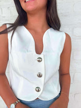 Load image into Gallery viewer, First Class White Vest Top
