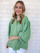 Load image into Gallery viewer, Anything And Everything Apple Green Top