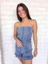 Load image into Gallery viewer, Let It Go Denim Romper