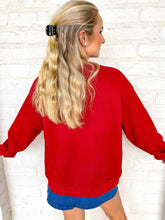 Load image into Gallery viewer, Queen Of Sparkles University of Louisiana at Lafayette Metallic Icon Sweatshirt