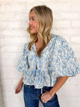 Load image into Gallery viewer, Perfect Peplum Floral Top