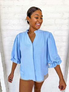 Anything And Everything Blue Top