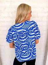 Load image into Gallery viewer, Time To Vacay Blue Top