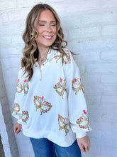 Load image into Gallery viewer, Iridescent Mask Mock Neck Button Up (front &amp; back)