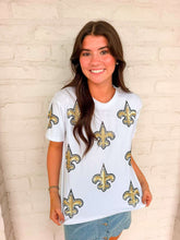 Load image into Gallery viewer, Jordan Amanda Saints Fleur De Lis White Exclusive