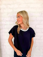 Load image into Gallery viewer, Smooth Going Black Shirt Sleeve Top
