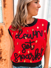 Load image into Gallery viewer, Queen Of Sparkles Down Set Sparkle Red