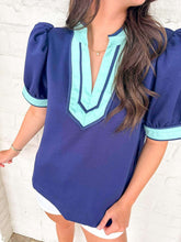 Load image into Gallery viewer, Finding Hope Navy Top