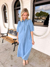 Load image into Gallery viewer, The Only Thing Light Denim Dress