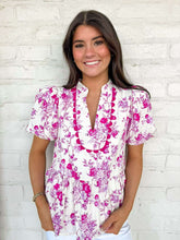 Load image into Gallery viewer, Right Place Ahead Pink Floral Top