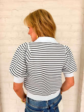 Load image into Gallery viewer, Stripe Bliss White Top