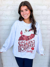 Load image into Gallery viewer, Queen Of Sparkles Licensed White For Sparkling Holidays' Coca-Cola Sweatshirt