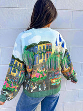 Load image into Gallery viewer, Queen Of Sparkles Mardi Gras Parade Scene Cardigan