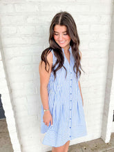 Load image into Gallery viewer, Solid Advice Blue Dress