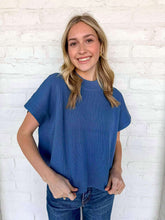 Load image into Gallery viewer, Here When Needed Dusty Blue Top