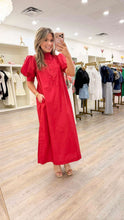 Load image into Gallery viewer, Stay Awhile Red Dress