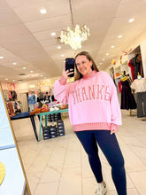 Load image into Gallery viewer, Give Thanks Pink Gingham Pullover