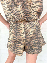 Load image into Gallery viewer, Racing To You Tiger Pleated Shorts