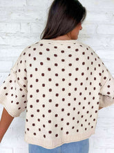 Load image into Gallery viewer, The Way You Are Ecru Polka Dot Top