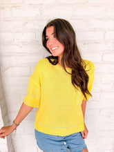 Load image into Gallery viewer, Stitch Your Way Yellow Top