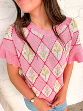 Load image into Gallery viewer, Flora Meadows Pink Top