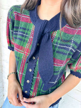 Load image into Gallery viewer, Holiday Fever Navy Top