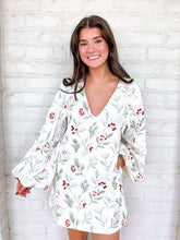 Load image into Gallery viewer, Queen Of Sparkles White Holly Cotton Dress