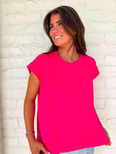 Load image into Gallery viewer, In A Daydream Hot Pink Scuba Top
