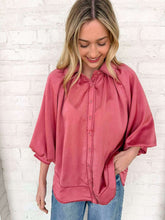 Load image into Gallery viewer, Enough Talking Rose Top