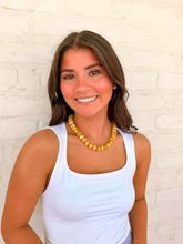 Load image into Gallery viewer, Large Orange Bead Necklace