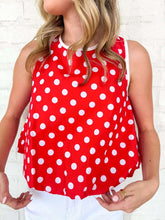 Load image into Gallery viewer, Cherry Sweetheart Red Top