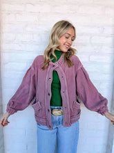 Load image into Gallery viewer, Love Me Vintage Mauve Cardigan Top