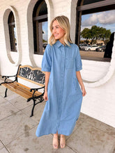 Load image into Gallery viewer, The Only Thing Light Denim Dress