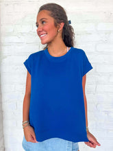 Load image into Gallery viewer, In A Daydream Classic Blue Scuba Top