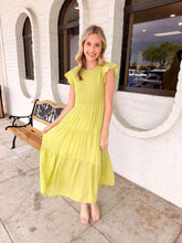 Load image into Gallery viewer, Leave It All Behind Lime Dress