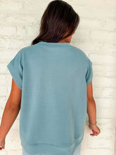 Load image into Gallery viewer, In A Daydream Blue Gray Scuba Top