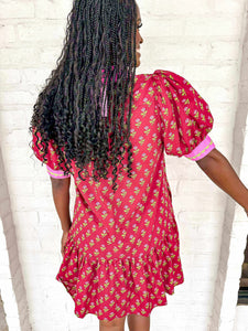 Fields Of Love Burgundy Dress