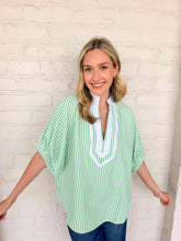 Load image into Gallery viewer, Fair Enough Green Stripe Top