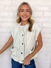 Load image into Gallery viewer, Still The Same Oatmeal Cardigan Vest