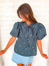 Load image into Gallery viewer, For The Times Navy Top