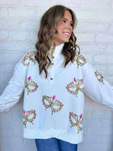 Load image into Gallery viewer, Iridescent Mask Mock Neck Button Up (front &amp; back)